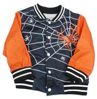 Tmavomodro-červená baseballová mikina se Spider-manem 