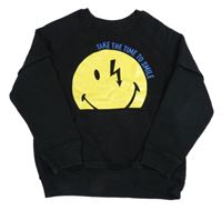 Černá mikina se smajlíkem M&S