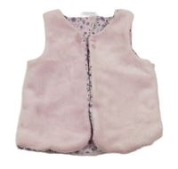 Světlerůžová chlupatá podšitá vesta So Cute