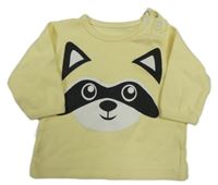 Žluté triko s mývalem