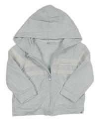 Světlemodro-bílá propínací mikina s kapucí Tutto Piccolo 