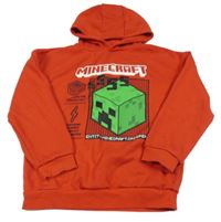 Červená mikina Minecraft s kapucí Primark
