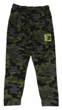 Khaki army sportovní tepláky s nápisem Infinity 