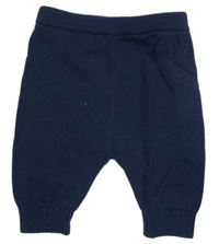 Tmavomodré pletené kalhoty Nutmeg