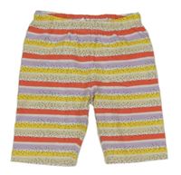 Barevné pruhované legínové kraťasy Topolino