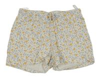 Bílé květované kraťasy C&A