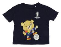 Tmavomodré fotbalové tričko s medvídkem 