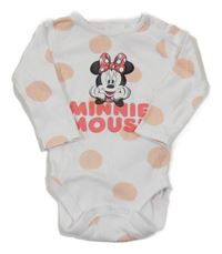 Blé puntíkaté body s Minnií Disney