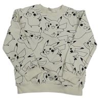 Smetanová mikina s Pikachu H&M