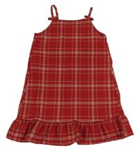 Červeno-bílé kostkované šaty H&M