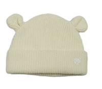 Smetanová žebrovaná čepice s medvídkem a oušky F&F