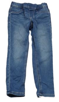 Modré PULL ON teplákové džegíny H&M