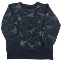 Černá mikina s dinosaury dopodopo