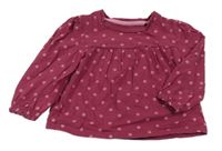 Vínové puntíkaté triko Nutmeg