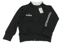 Nové - černá propínací mikina s logy Spalding