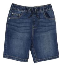 Modré teplákové riflové kraťasy George