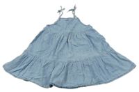 Světlemodré lehké riflové letní šaty KIABI