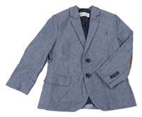 Tmavomodré melírované sako H&M