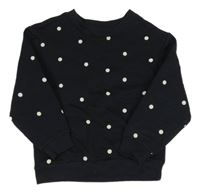 Černo-bílá puntíkatá mikina H&M