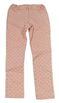 Růžové puntíkaté skinny rifle C&A