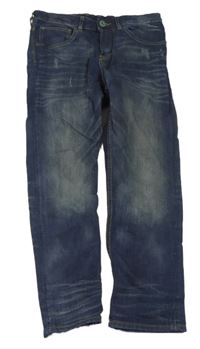 Tmavoamodré loose rifle s prošoupáním zn. H&M
