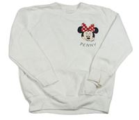 Bílá mikina s Minnie