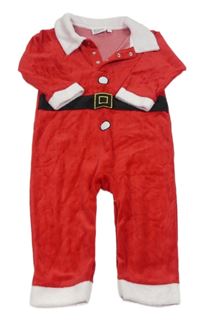 Červený sametový overal - Santa