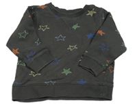 Tmavošedá mikina s hvězdami H&M