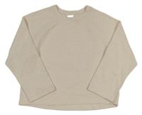 Béžová úpletová mikina Zara