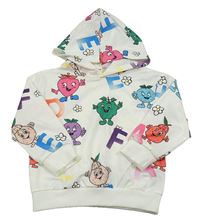 Smetanová lehká mikina s ovocem a kapucí Shein