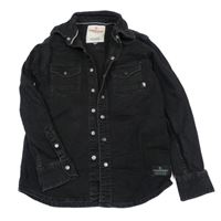 Černá riflová košilová bunda Vingino