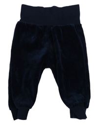 Tmavomodré sametové tepláky