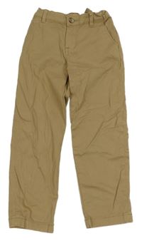 Hnědé plátěné chino kalhoty H&M