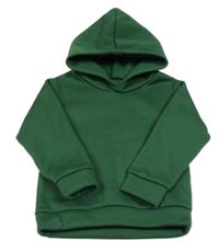 Tmavozelená mikina s kapucí Shein