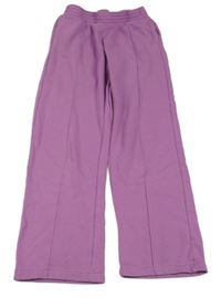 Fialové široké tepláky