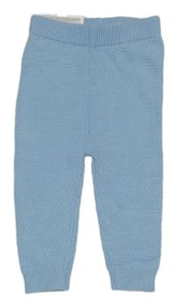 Nové - Světlemodré pletené tepláky Lupilu