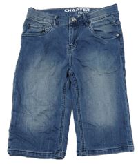 Modré teplákové riflové kraťasy Chapter Young