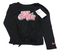 Nové - Černé triko s logem Nike