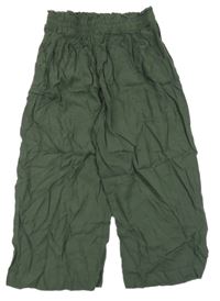 Khaki lehké culottes kalhoty Y.F.K.