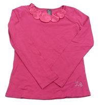Růžové triko s 3D ozdobou Zara
