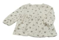 Bílá vzorovaná květovaná tunika C&A