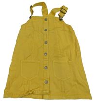 Žluté riflové laclové propínací šaty M&S