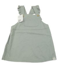 Nové - šedé lehké laclové šaty s volánky a kapsou H&M