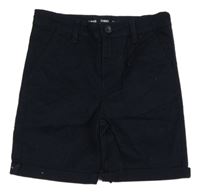 Tmavomodré plátěné chino kraťasy Denim Co.