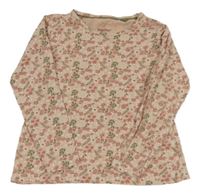 Růžové květované triko Lupilu