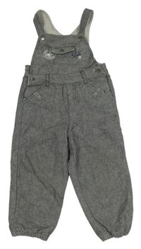 Bílo-černé vzorované laclové kalhoty Chicco