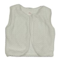 Bílá plyšová podšitá vesta S. Oliver