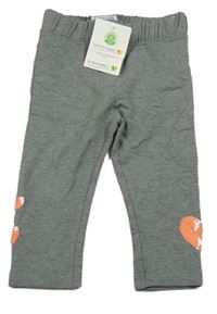 Nové - Šedé zateplené tergíny se srdíčky Topomini