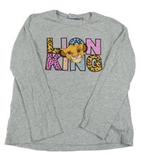 Světlešedé triko se Simbou Disney