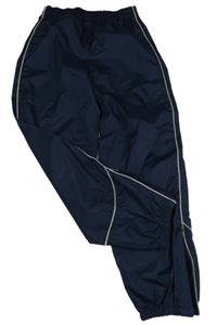 Tmavomodré šusťákové voděodolné kalhoty Tchibo